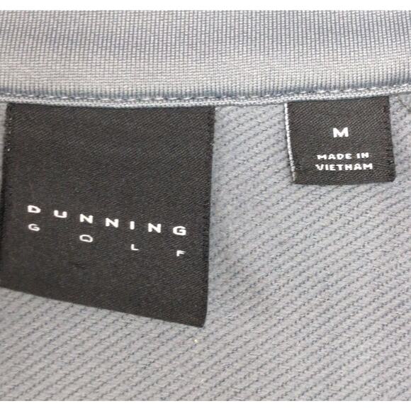 Dunning Golf 1/4 Zip Performance Pullover Mens M Gray Halloween Witch Broom READ - Picture 8 of 15